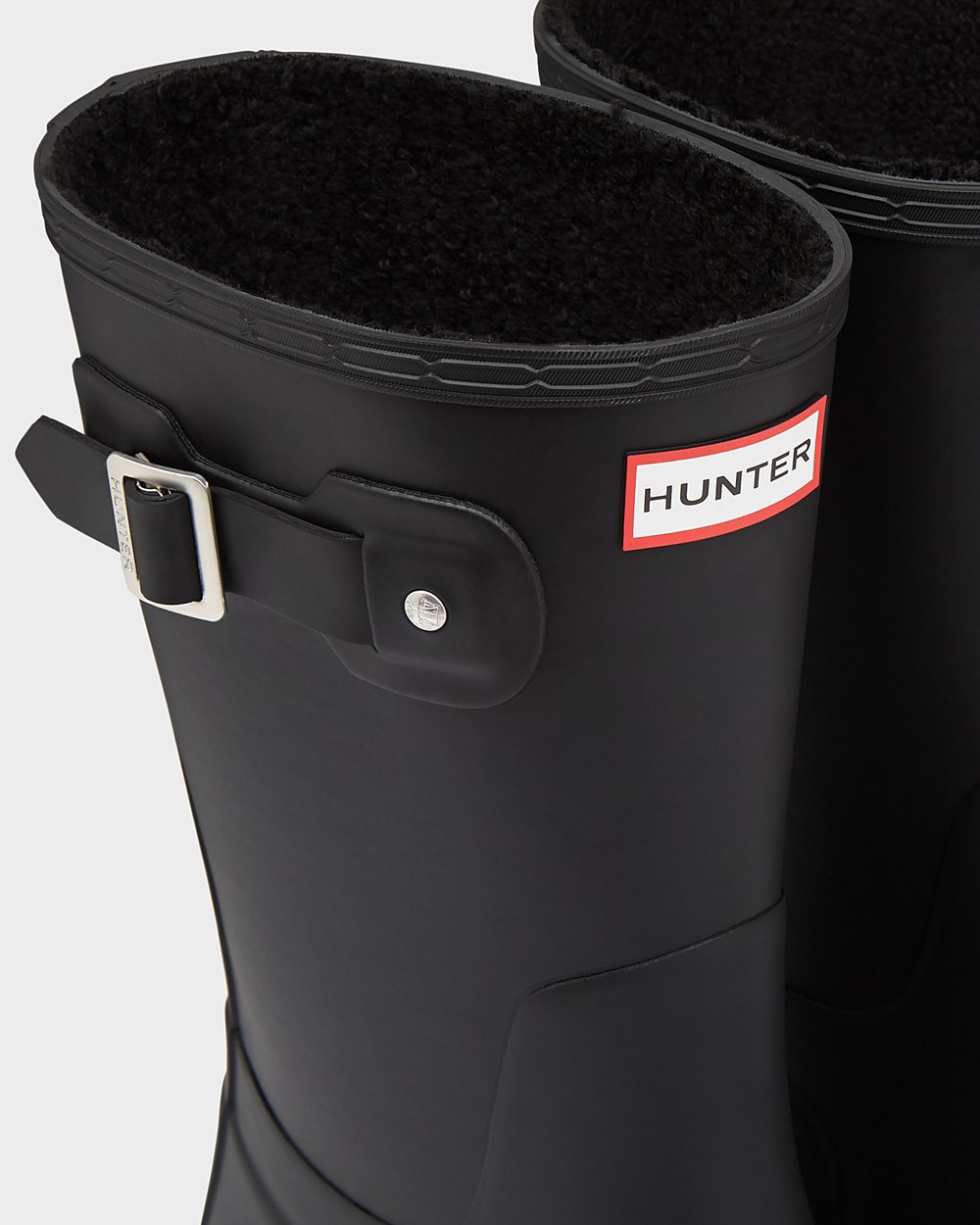 Bottes Courtes de Pluie Hunter Original Insulated Homme Noir GTIAMQB-19